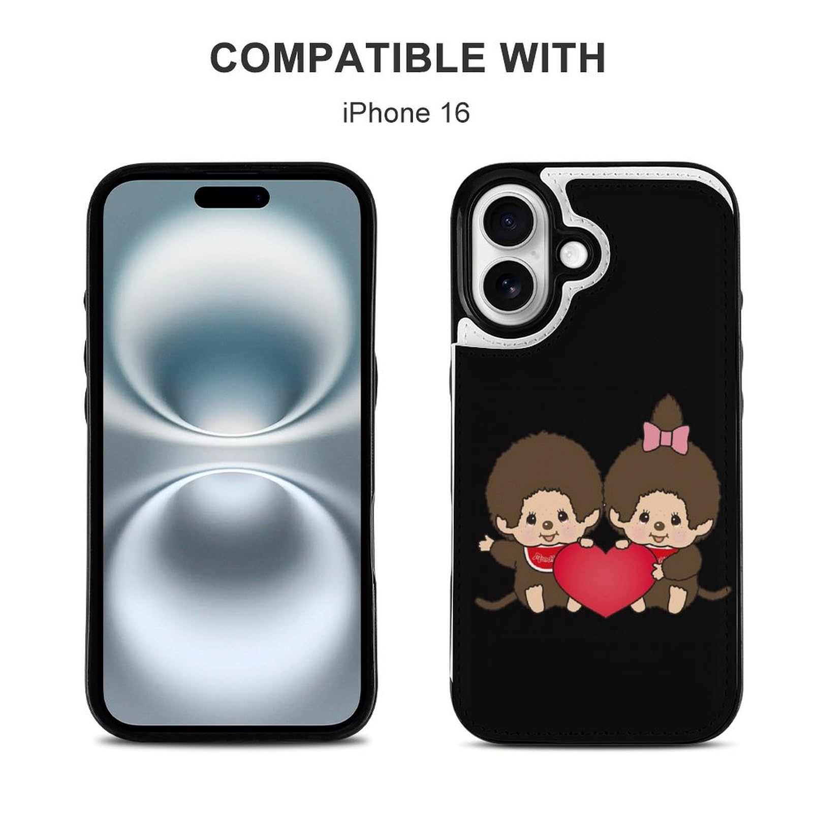 Amazon.co.jp: iPhone 16 兼用 ケース 手帳型 モンチッチ iPhone 16